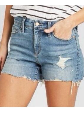 Universal Thread High-Rise Midi Distressed Jean Shorts